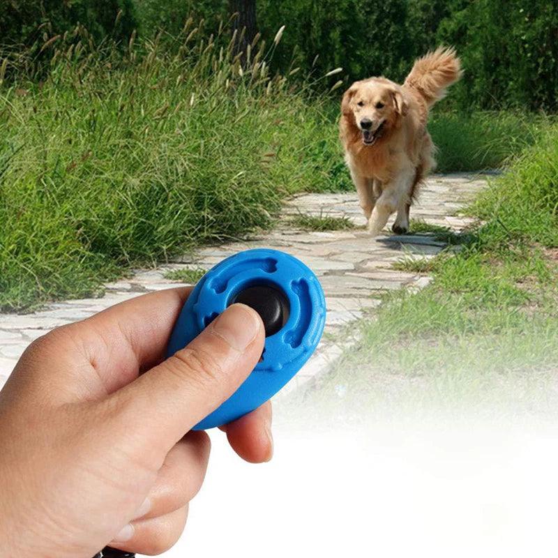 Pet Cat Dog Training Clicker Plastic New Dog Click Trainer Portable Auxiliary Adjustable Wristband Sound Key Chain Dog Supplies - Ammpoure Wellbeing