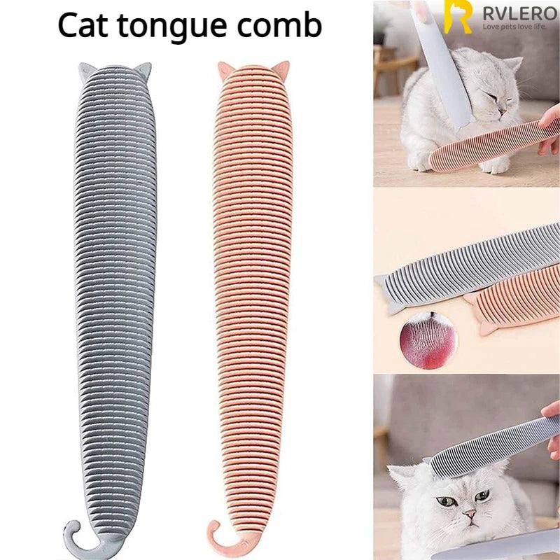 Pet Comb Cat Tongue Combs Shower Massage Itching Remover Hair Removal Brush Portable Long Short Hair Cats Grooming Supplies - Ammpoure Wellbeing