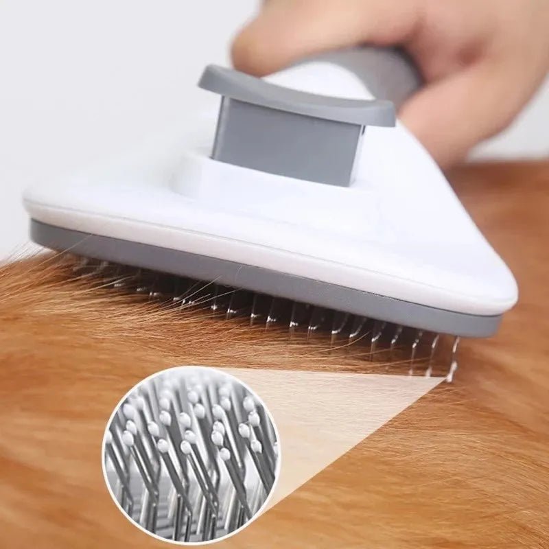 Pet Dog Brush Cat Comb Self Cleaning Pet Hair Remover Brush For Dogs Cats Grooming Tools Pets Dematting Comb Dogs Accessories - Ammpoure Wellbeing