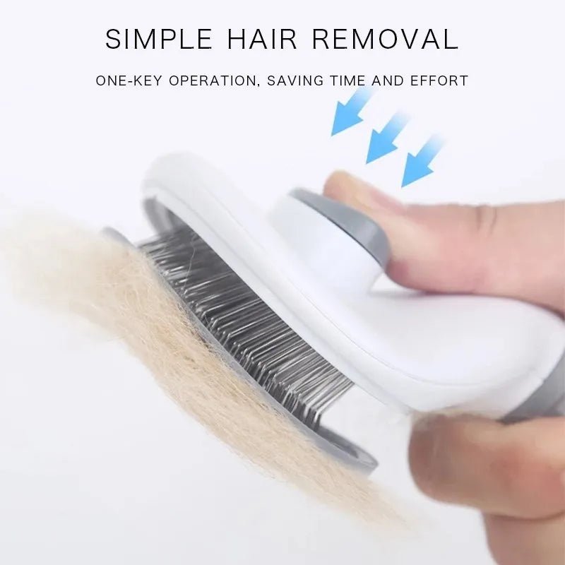 Pet Dog Brush Cat Comb Self Cleaning Pet Hair Remover Brush For Dogs Cats Grooming Tools Pets Dematting Comb Dogs Accessories - Ammpoure Wellbeing