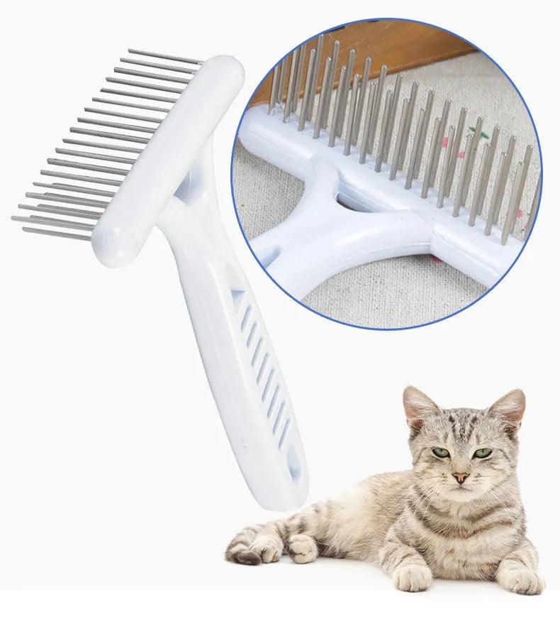 Pet Dog Brush Short Long Thick Hair Fur Shedding Remove Cat Groom Smooth Rake Brush Pet Dog Comb Brush Cleaning Tool - Ammpoure Wellbeing