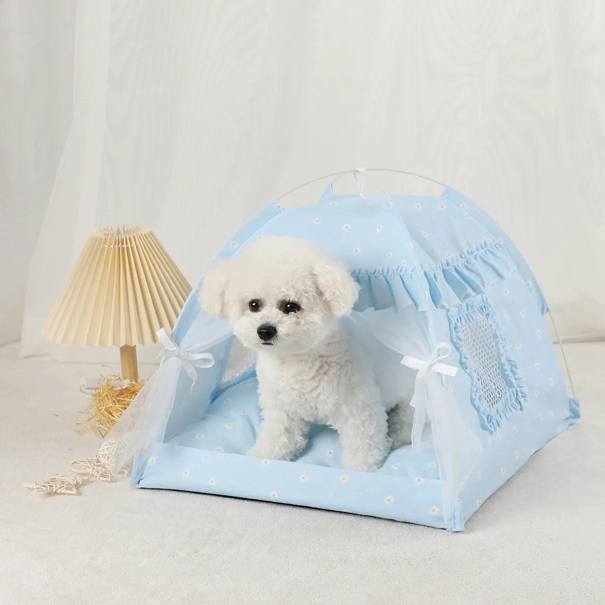 Pet Tent Bed Cats House Supplies Products Accessories Warm Cushions Furniture Sofa Basket Beds Winter Clamshell Kitten Tents Cat - Ammpoure Wellbeing