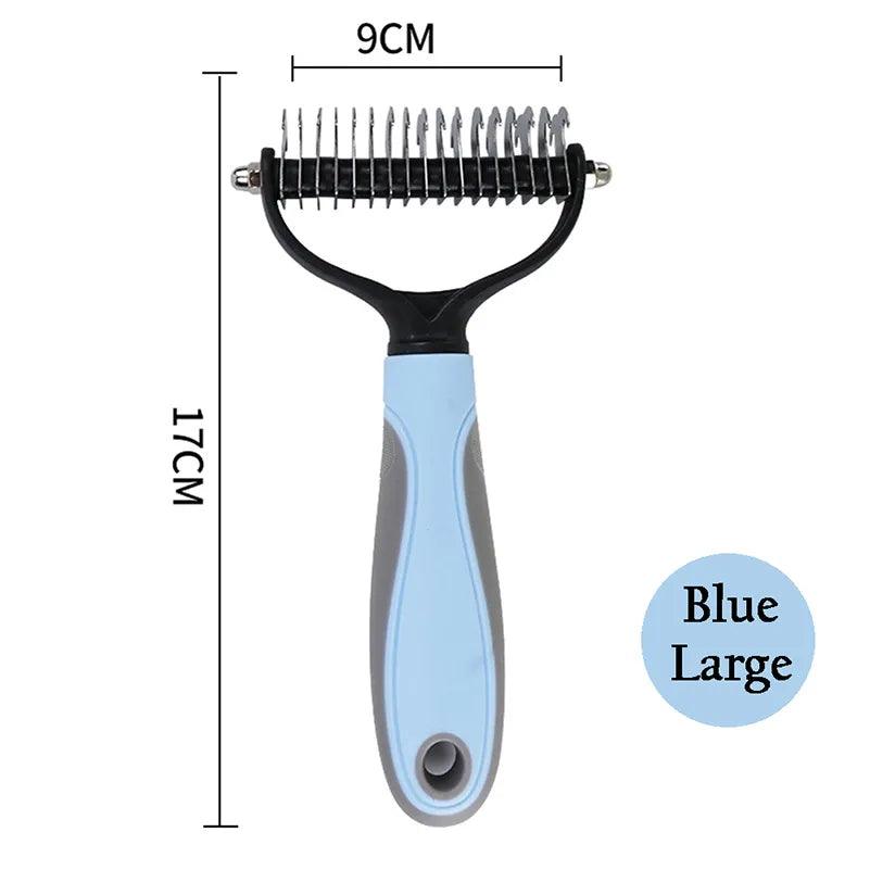 Pets Fur Knot Cutter Dog Pet Deshedding Tools Pet Cat Hair Removal Comb Brushes Dogs Grooming Shedding Supplies - Ammpoure Wellbeing