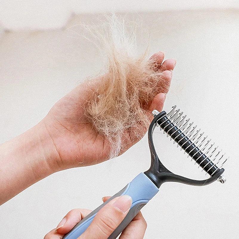 Pets Fur Knot Cutter Dog Pet Deshedding Tools Pet Cat Hair Removal Comb Brushes Dogs Grooming Shedding Supplies - Ammpoure Wellbeing