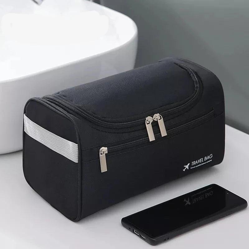 Polyester Men Business Portable Storage Bag Toiletries Organizer Women Travel Cosmetic Bag Hanging Waterproof Wash Pouch - Ammpoure Wellbeing