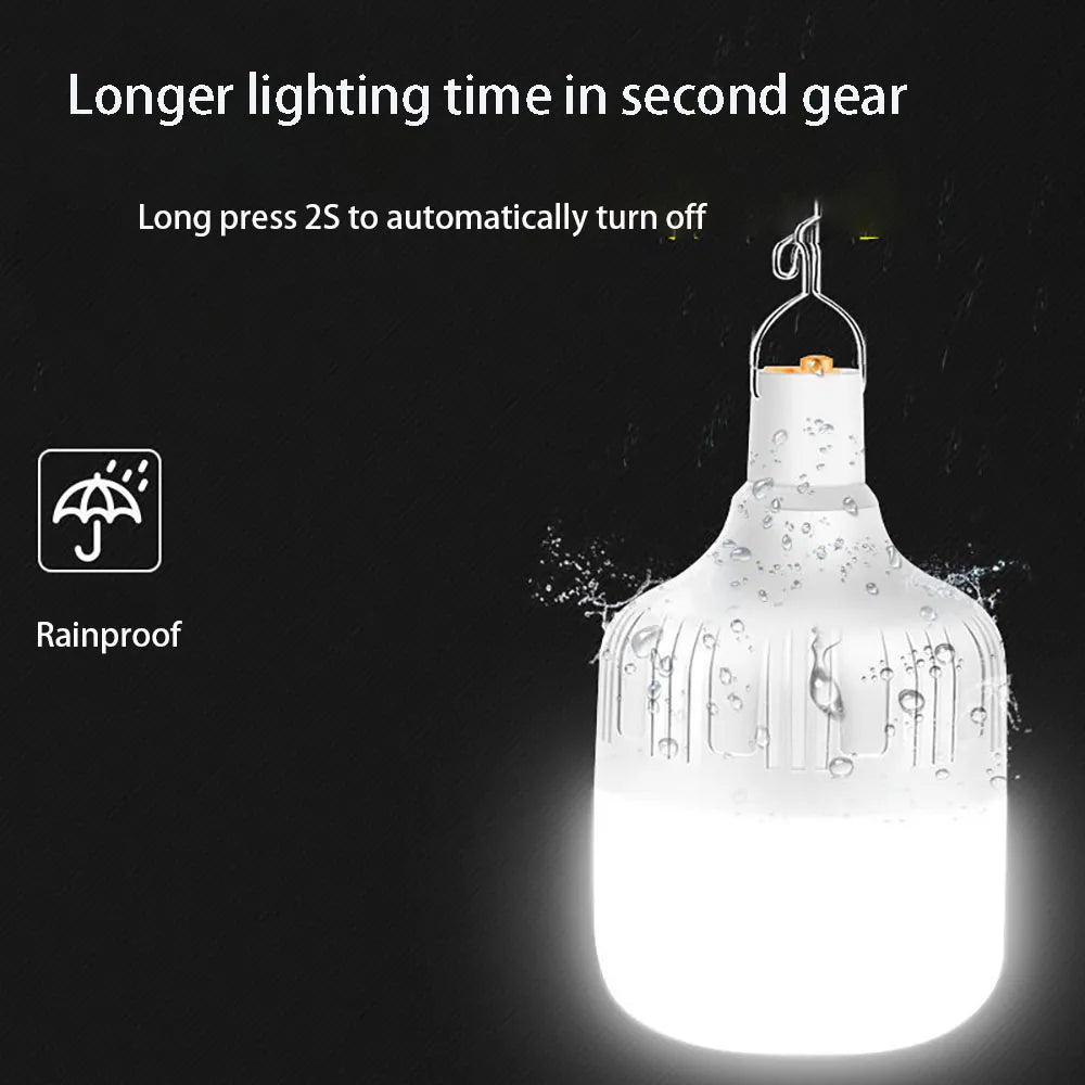 Portable Camping Lights Rechargeable lamp Led Light Lantern Emergency Bulb High Power Tents Lighting Flashlight Equipment Bulb - Ammpoure Wellbeing