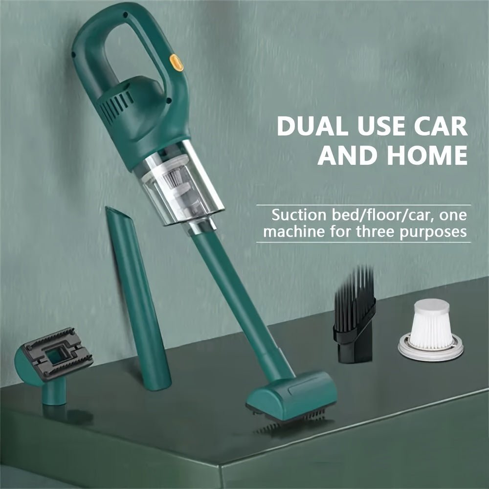 Portable Cordless Handheld Vacuum Cleaner, Rechargeable, 9kpa Cyclonic Suction Cordless Car Vacuum Cleaner, Rechargeable Strong Suction Vacuum Cleaner For Car/Office/Home - Ammpoure Wellbeing