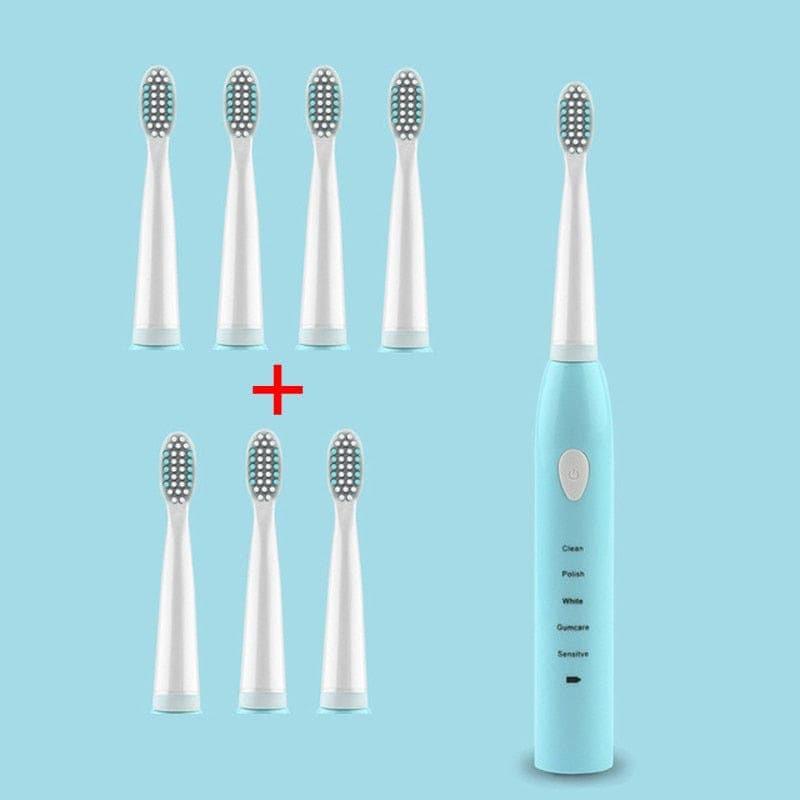 Powerful Ultrasonic Sonic Electric Toothbrush USB Charge Rechargeable Tooth Brush Washable Electronic Whitening Teeth Brush J110 - Ammpoure Wellbeing