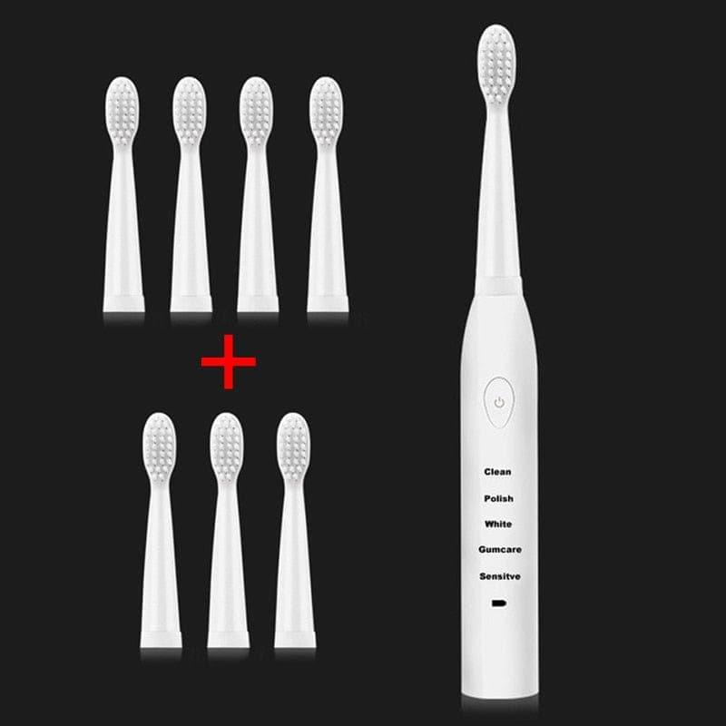 Powerful Ultrasonic Sonic Electric Toothbrush USB Charge Rechargeable Tooth Brush Washable Electronic Whitening Teeth Brush J110 - Ammpoure Wellbeing