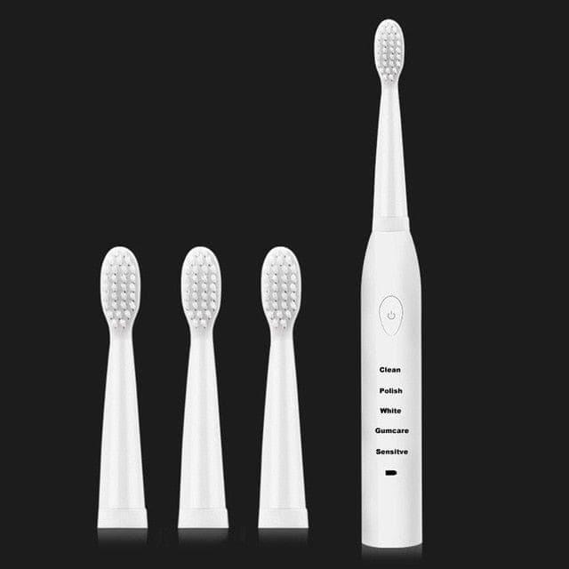 Powerful Ultrasonic Sonic Electric Toothbrush USB Charge Rechargeable Tooth Brush Washable Electronic Whitening Teeth Brush J110 - Ammpoure Wellbeing