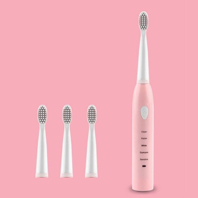 Powerful Ultrasonic Sonic Electric Toothbrush USB Charge Rechargeable Tooth Brush Washable Electronic Whitening Teeth Brush J110 - Ammpoure Wellbeing