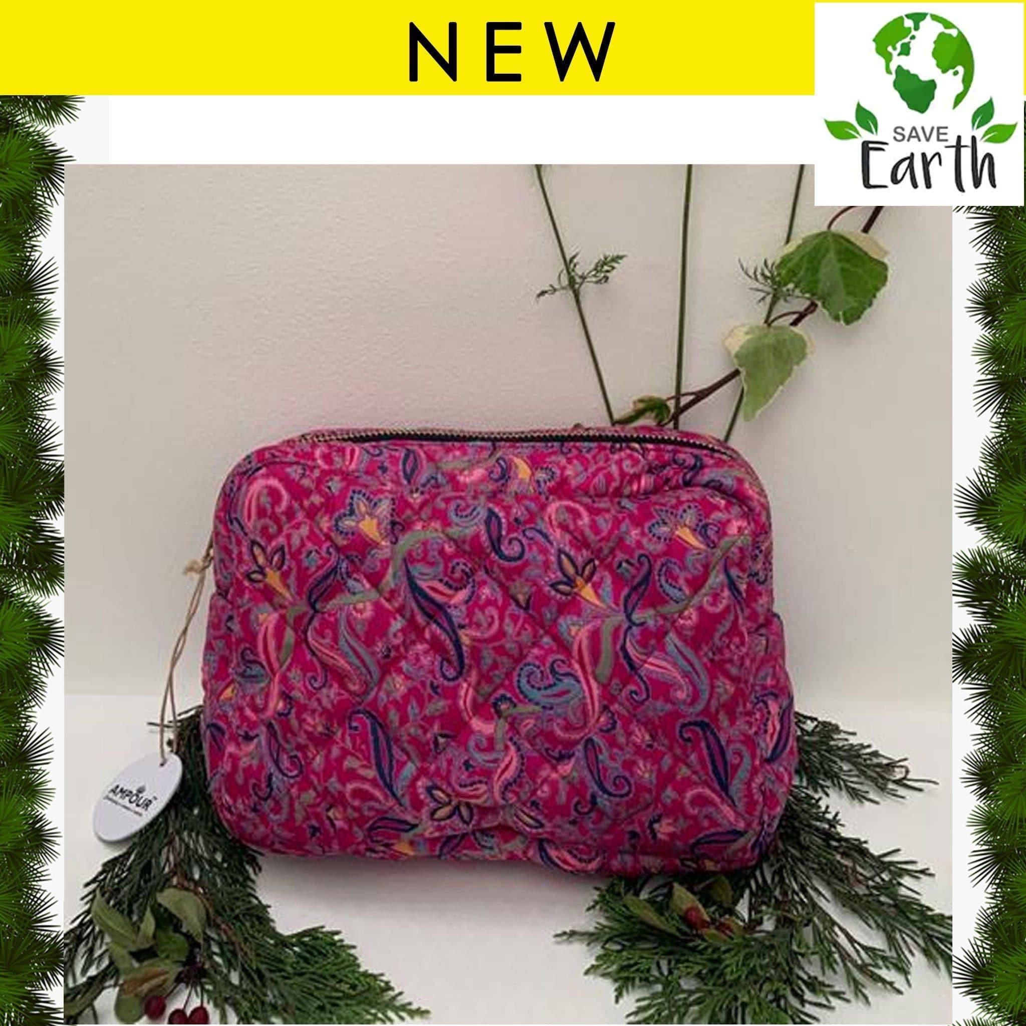 Premium Recycled Silk Washbag (One - Off Print) All - Ammpoure Wellbeing