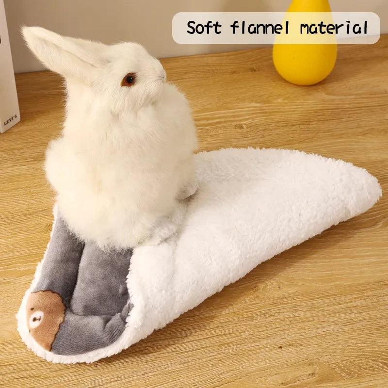 Rabbit Chinchilla Bed Mat House Nest Hamster Accessories Small Animal Guinea Pig Hamster Bed House Winter Warm Squirrel Hedgehog - Ammpoure Wellbeing