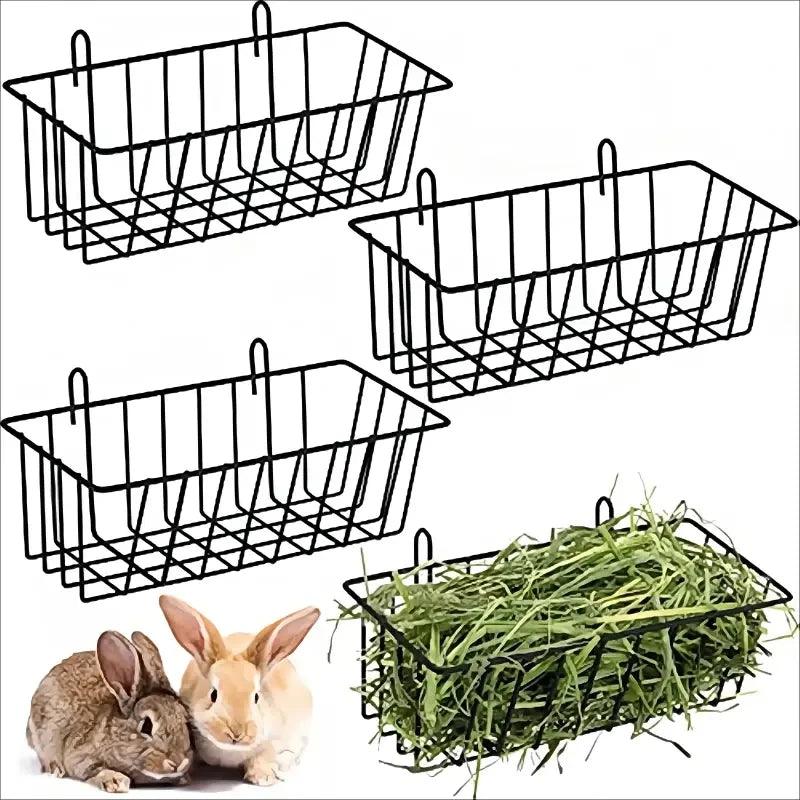 Rabbit Food Basket Grass Rack Rabbit Grass Frame Hay Feeder Rabbit Spring Grass Frame Grass Hay Bowl Rack Pet Food Container - Ammpoure Wellbeing