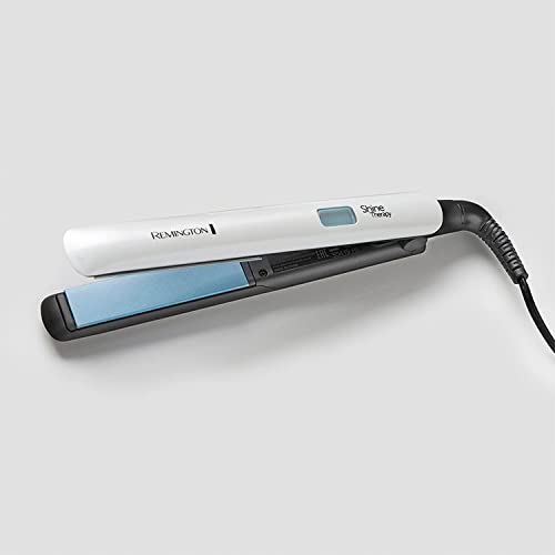 Remington Shine Therapy Hair Straightener with Advanced Ceramic coating infused with Moroccan Argan Oil for sleek & smooth glide, Floating plates, Digital display, 9 settings 150°C–230°C, S8500 - Ammpoure Wellbeing