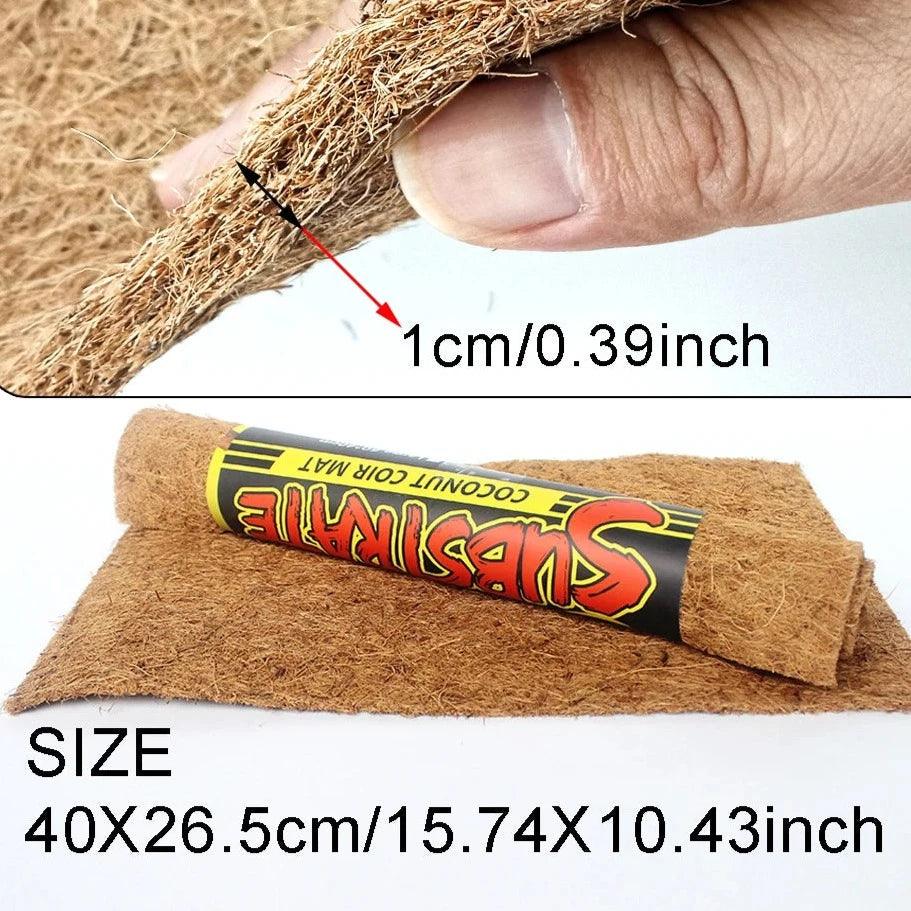 Reptile Carpet Natural Coconut Fiber Coir Tortoise Mat for Pet Terrarium Liner Reptile Supplies Lizard Snake pet products - Ammpoure Wellbeing