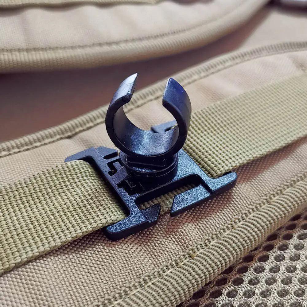 Ring Flashlight Work Backpack Lamp Outdoor Hike Climb Pack Light Holder Water Pipe Pole Tool Clamp Shoulder Tape Clip - Ammpoure Wellbeing