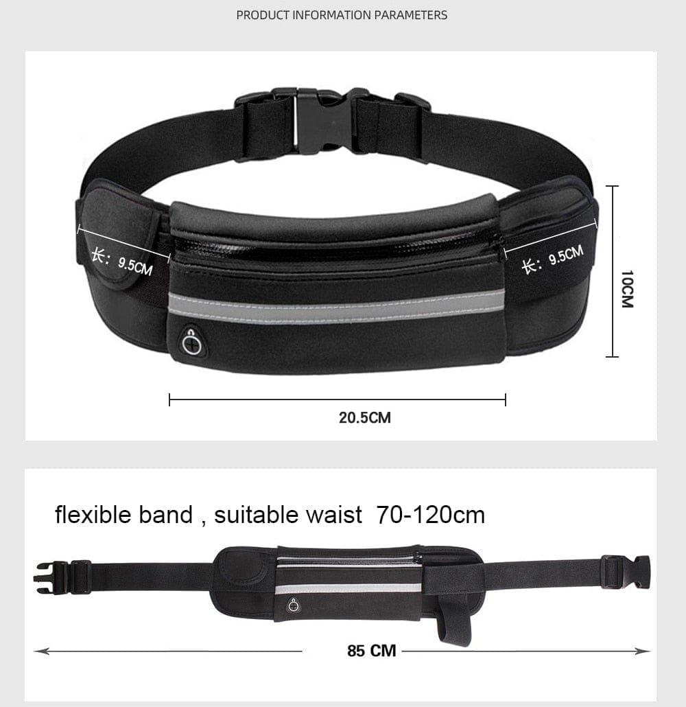 Running Bag Women Waist bag Belt bag Men Sports Fanny Pack Mobile Phone Bag Gym Running Cell Phone Jogging Run Cycling Bag - Ammpoure Wellbeing