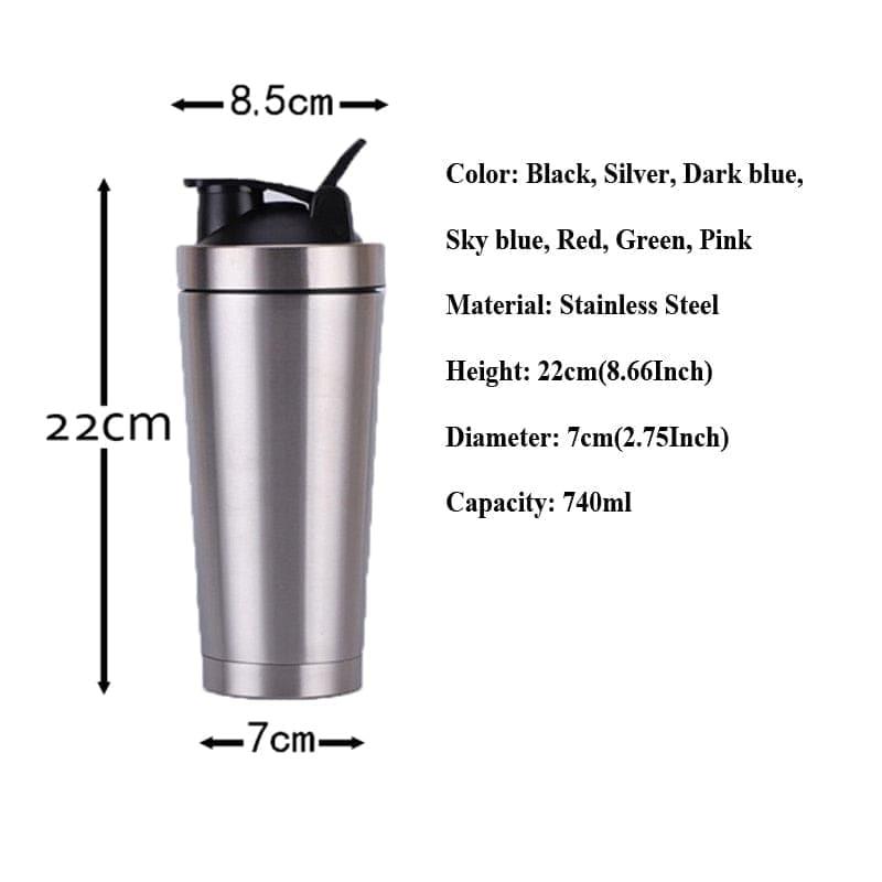 Shaker Flask Gym Sport, Milkshake, Mixer Water - Ammpoure Wellbeing