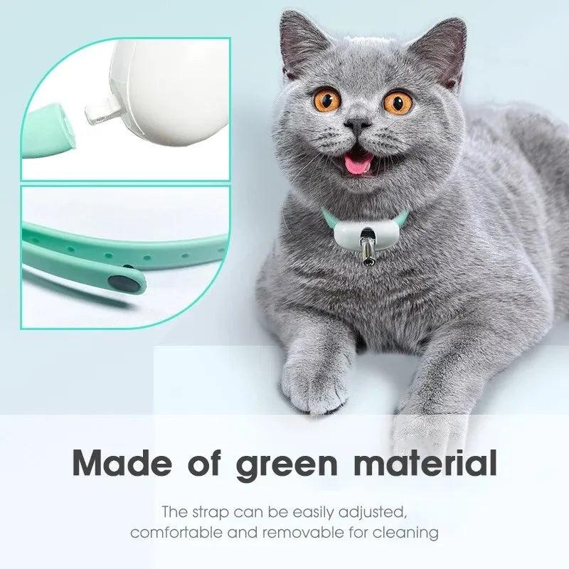 Smart Laser Tease Cat Collar Electric USB Charging Kitten Wearable Automatically Toys Interactive Training Pet Exercise Toys - Ammpoure Wellbeing 🇬🇧