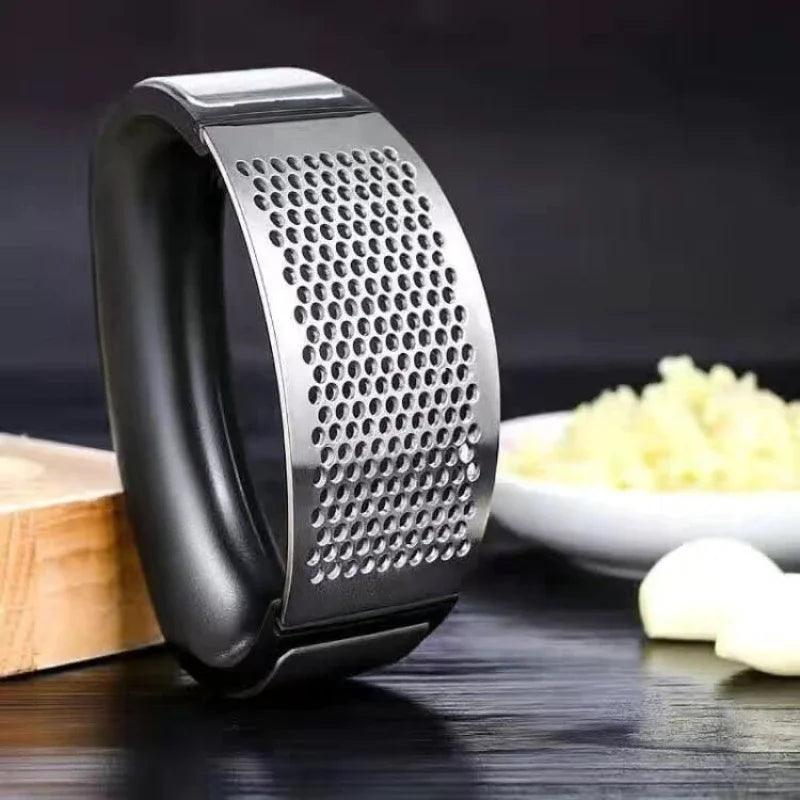 Stainless Steel Garlic Press Crusher Manual Garlic Mincer Chopping Garlic Tool Fruit Vegetable Tools Kitchen Accessories Gadget - Ammpoure Wellbeing