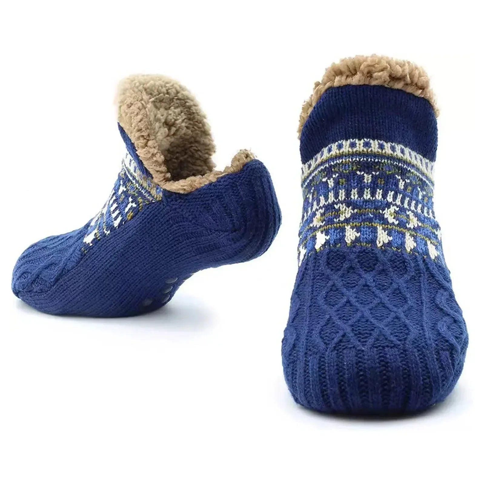 Super Warm Winter Non - slip Floor Socks Women Men Snow Socks Sleep Carpet Socks Slippers Socks Women Velvet Boot Unsiex Home Wear - Ammpoure Wellbeing