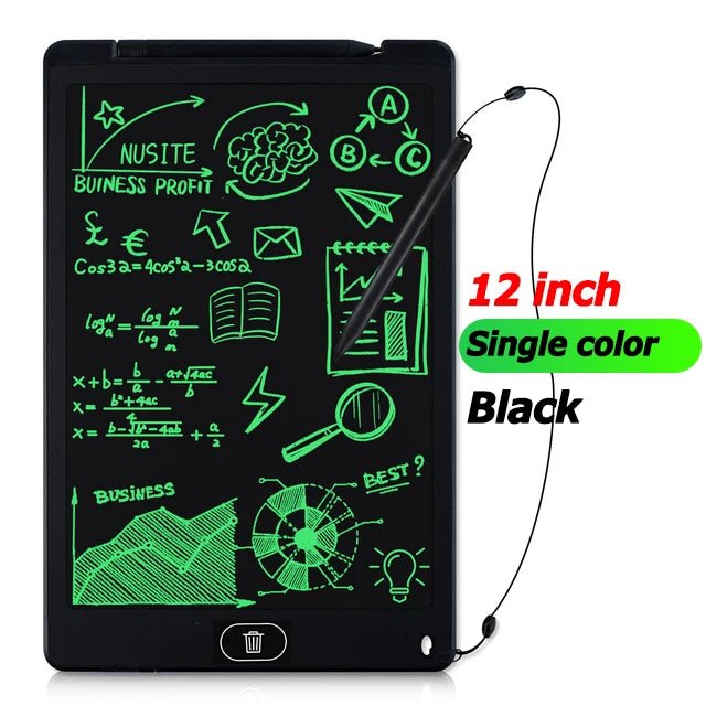 Tablets Electronic Handwriting Pad 12 inch Writing Board Drawing Tablet LCD Screen Writing Tablet Digital Graphic Toys for child - Ammpoure Wellbeing