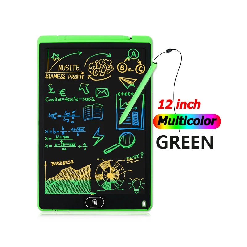 Tablets Electronic Handwriting Pad 12 inch Writing Board Drawing Tablet LCD Screen Writing Tablet Digital Graphic Toys for child - Ammpoure Wellbeing