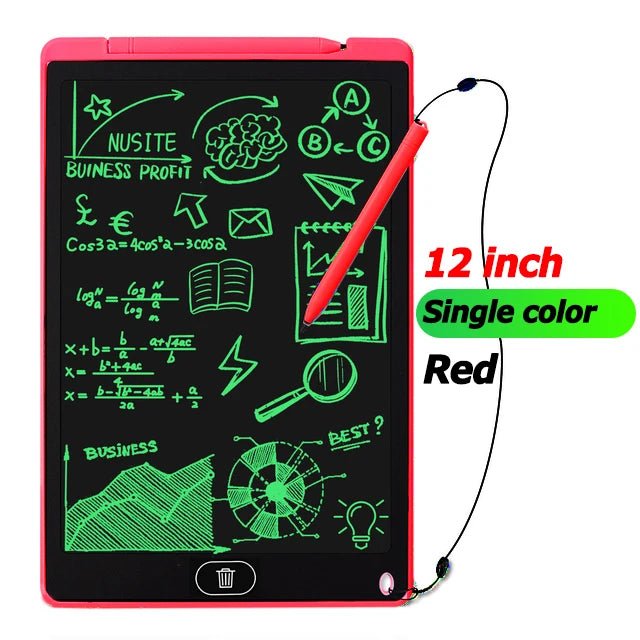 Tablets Electronic Handwriting Pad 12 inch Writing Board Drawing Tablet LCD Screen Writing Tablet Digital Graphic Toys for child - Ammpoure Wellbeing