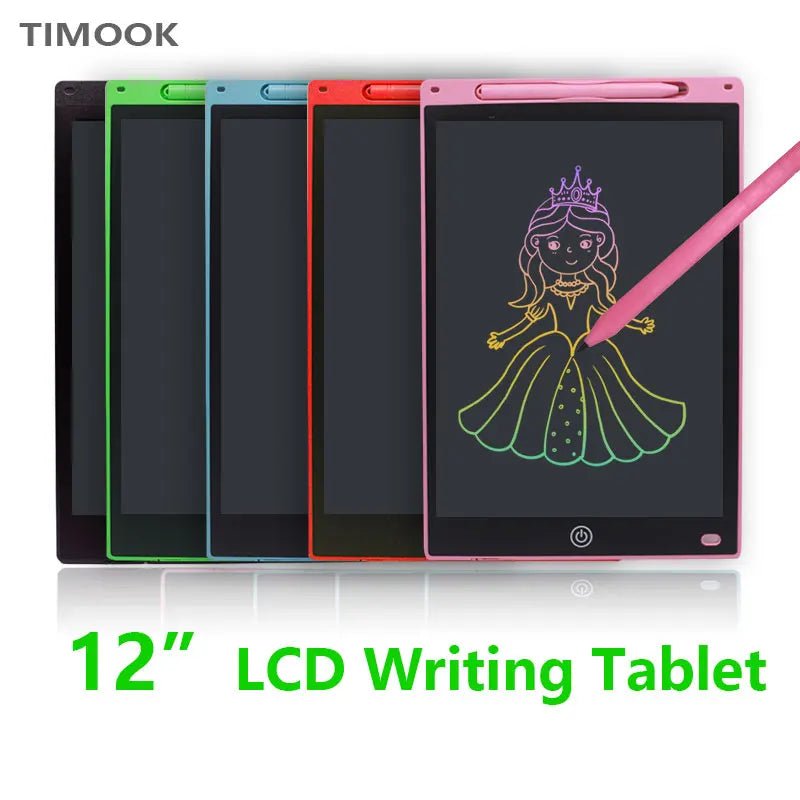 Tablets Electronic Handwriting Pad 12 inch Writing Board Drawing Tablet LCD Screen Writing Tablet Digital Graphic Toys for child - Ammpoure Wellbeing