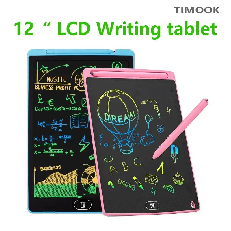 Tablets Electronic Handwriting Pad 12 inch Writing Board Drawing Tablet LCD Screen Writing Tablet Digital Graphic Toys for child - Ammpoure Wellbeing