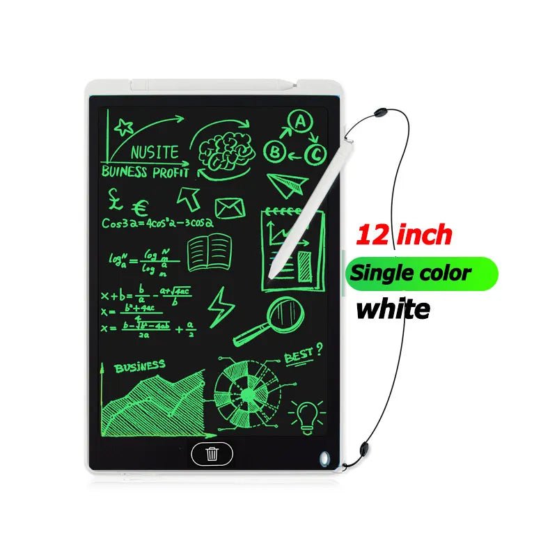 Tablets Electronic Handwriting Pad 12 inch Writing Board Drawing Tablet LCD Screen Writing Tablet Digital Graphic Toys for child - Ammpoure Wellbeing