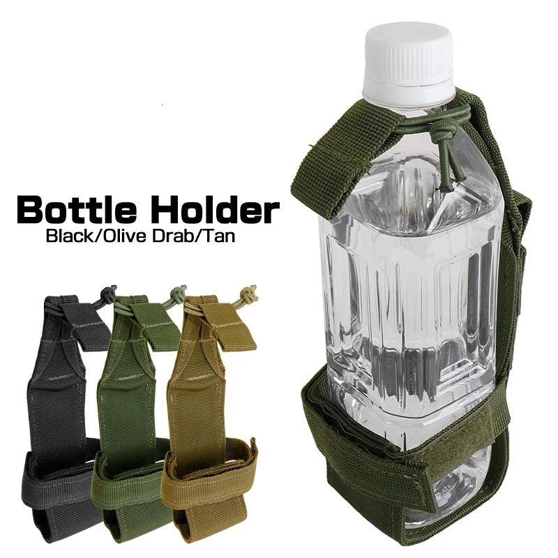 Tactical Molle Water Bottle Holder Belt Nylon Bag Military Outdoor Travel Camping Hiking Hunting Canteen Kettle Carrier Pouch - Ammpoure Wellbeing