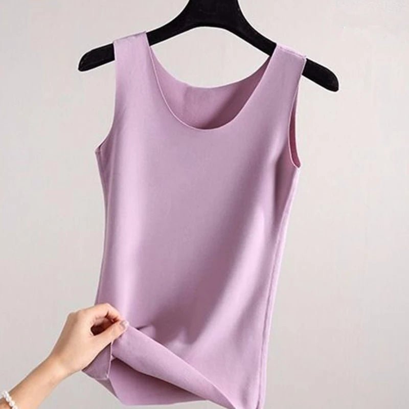 Thermal Underwear Vest Thermo Lingerie Woman Winter Clothing Comfortable Warm Top Inner Wear Thermo Shirt Ladies Undershirt New - Ammpoure Wellbeing