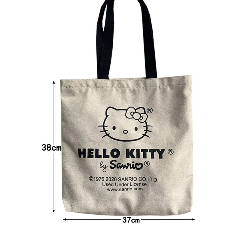 Tote Bag hello kitty Aesthetic Personalized Custom Reusable Grocery Bags Shopping Shoulder Bag cute travel tote bag - Ammpoure Wellbeing