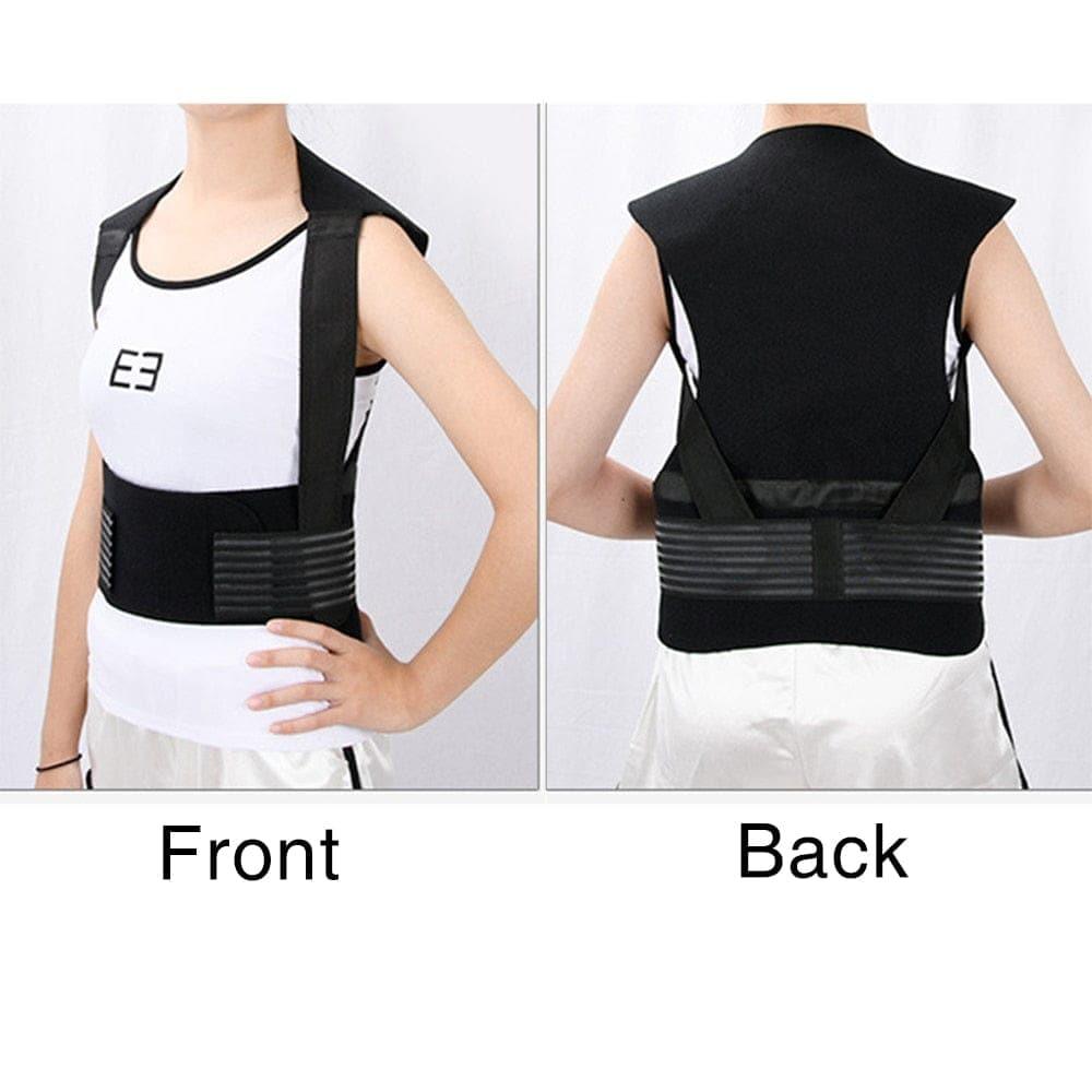 Tourmaline Self - heating Magnetic Therapy Waist Back Shoulder Posture Corrector Spine Lumbar Brace Back Support Belt Pain Relief - Ammpoure Wellbeing