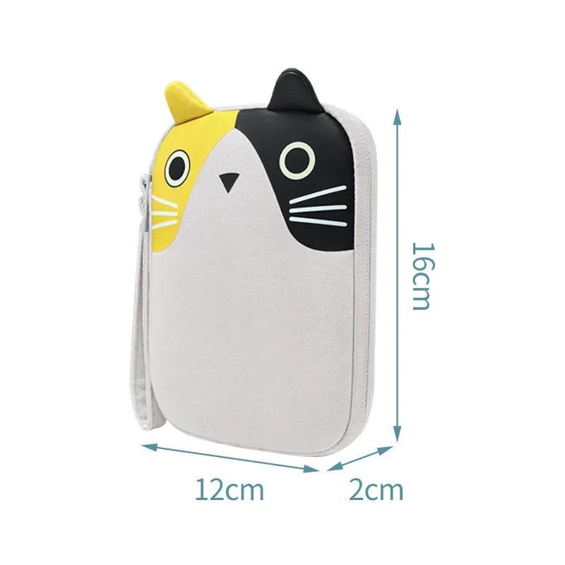 Travel Cable Bag Portable Digital USB Gadget Organizer Cartoon Cute Charger Wires Hard disk Zipper Storage Pouch Earphone Bag - Ammpoure Wellbeing