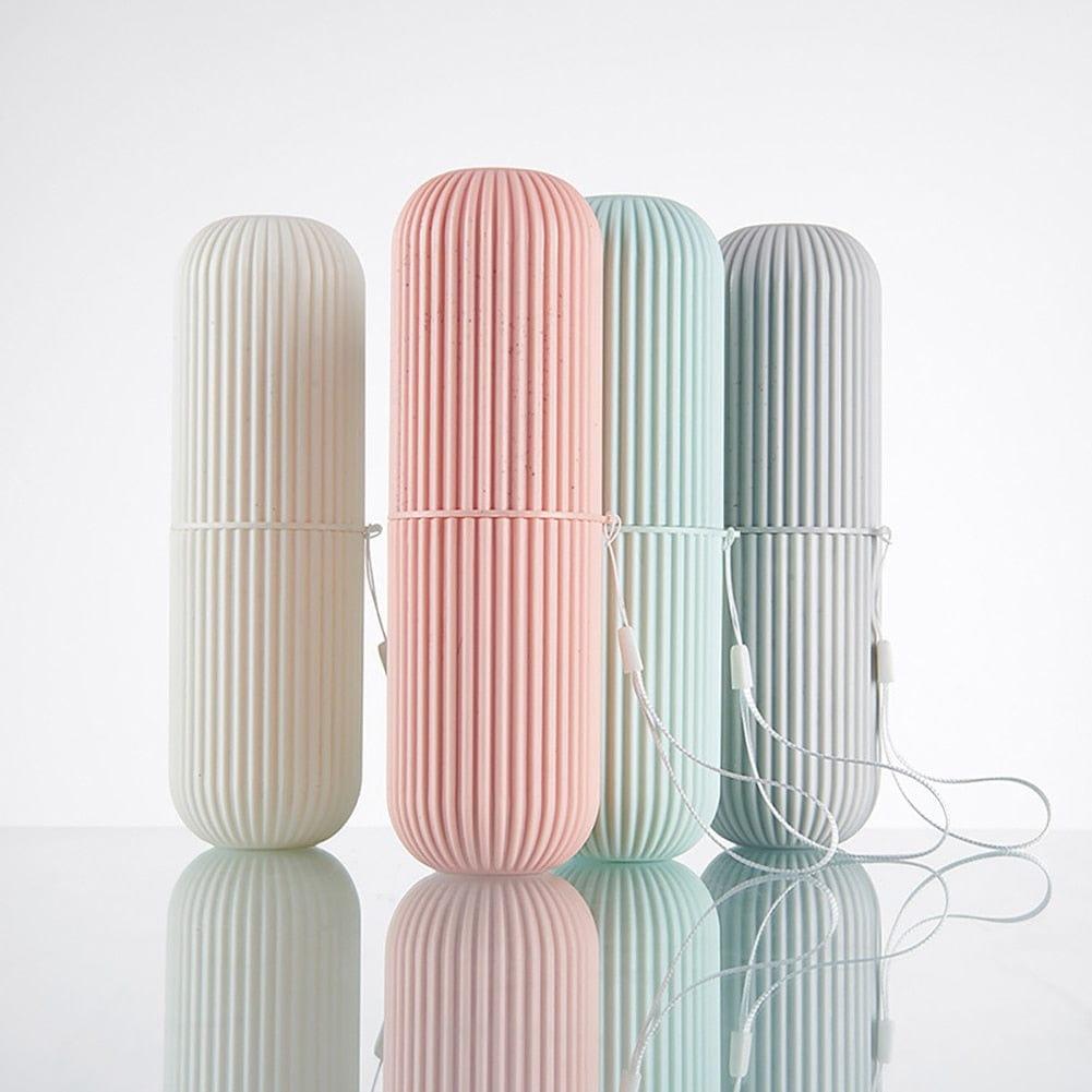Travel Portable Toothbrush Cup Bathroom Toothpaste Holder Storage Case Box Organizer Travel Toiletries Storage Cup New Creative - Ammpoure Wellbeing