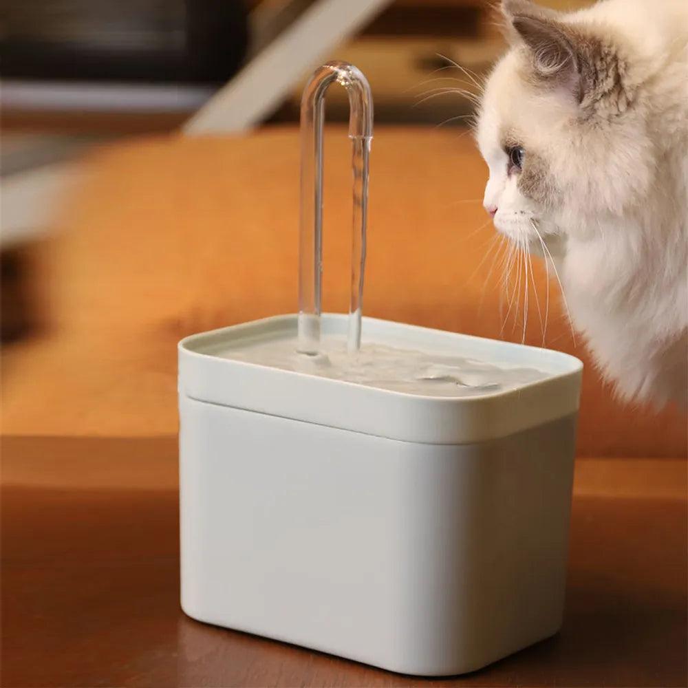 Ultra - Quiet Cat Water Fountain Filter Smart Automatic Pet Dog Water Dispenser&Burnout Prevention Pump1.5L Recirculate Filtrin - Ammpoure Wellbeing