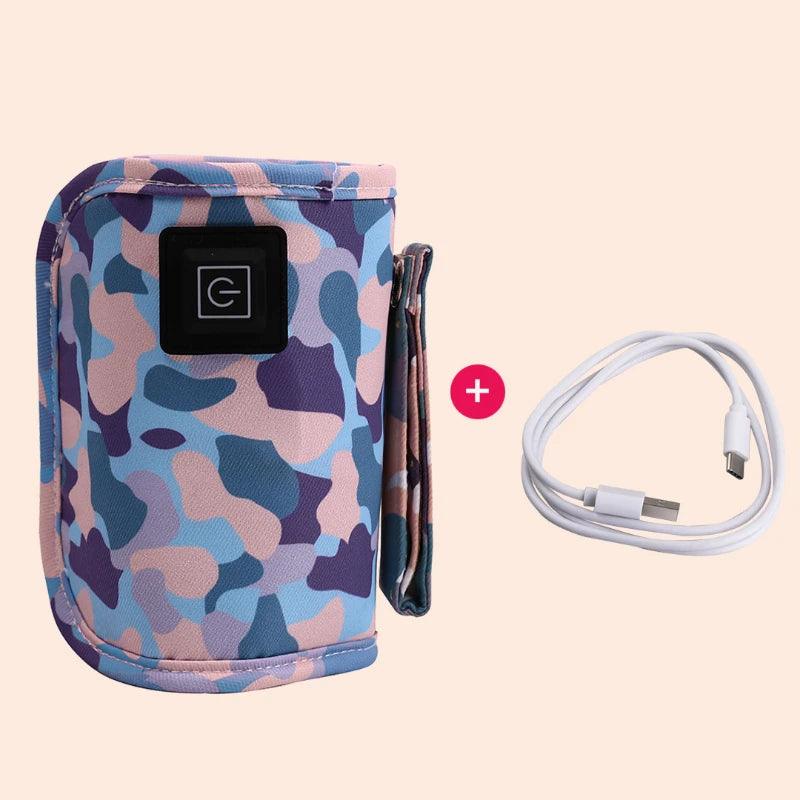 USB Milk Water Warmer Travel Stroller Insulated Bag Baby Nursing Bottle Heater Supplies for Outdoor - Ammpoure Wellbeing