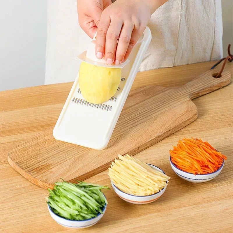 Vegetable Grater Potato Grid Slicer Corrugated Net Chopper Cutter Wave knife Chipper Salad Kitchen Shredder Peeler Masher - Ammpoure Wellbeing