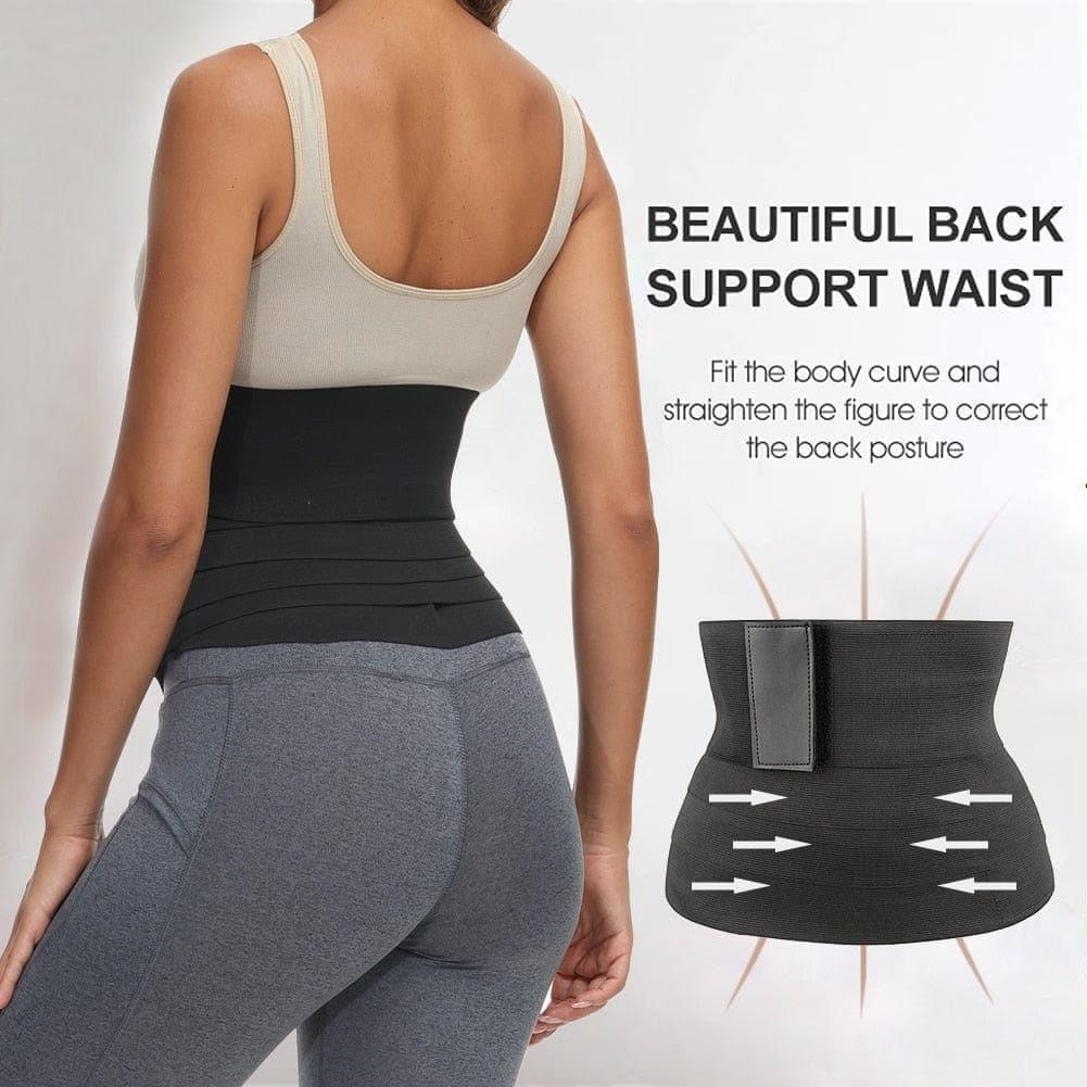 Waist Trainer for Women Snatch Me Up Bandage Wrap Lumbar Waist Support Belt Adjustable Belly Waist Wrap for Women General - Ammpoure Wellbeing