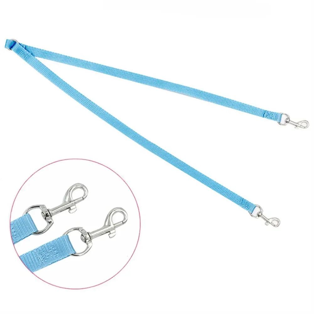 Walk Two Dog Leash Coupler Nylon Double Twin Leash Walking Leash for 2 Small Dogs Double Leash Two Way Dual Pet Puppy Cat Leads - Ammpoure Wellbeing