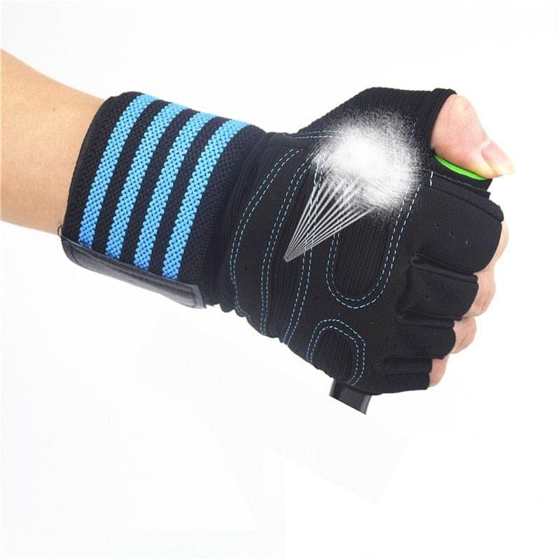 Weightlifting Gloves with Wrist Support for Heavy Exercise Body Building Gym Training Fitness Handschuhe Workout Crossfit Gloves - Ammpoure Wellbeing