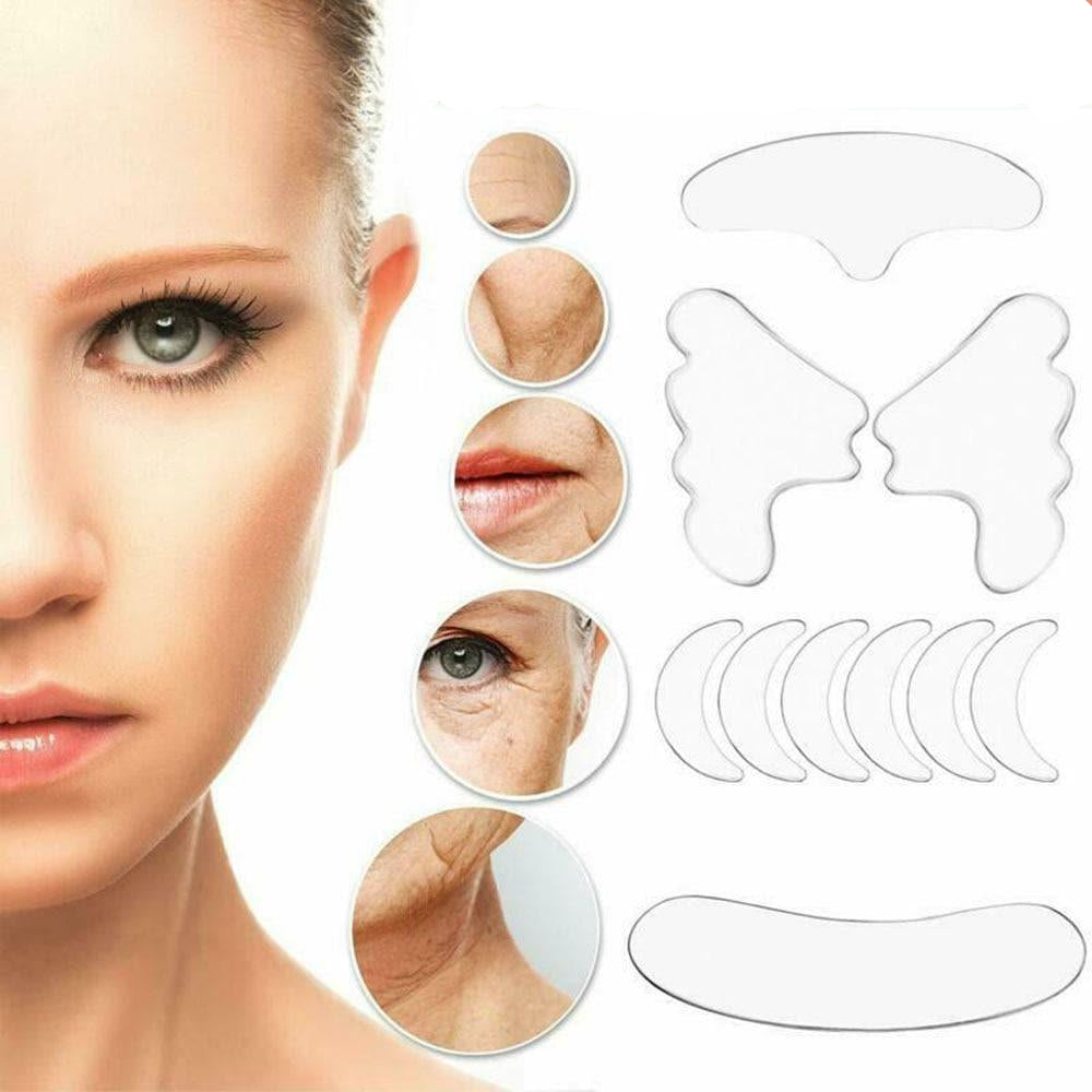 Wholesale UK 18 pieces Reusable silicone anti wrinkle patches for face for women and men Bulk - Ammpoure Wellbeing