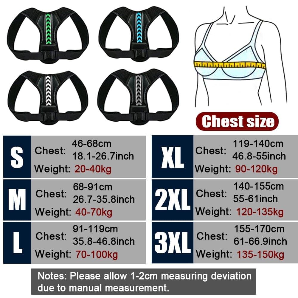 Wholesale UK Adjustable Back Shoulder Posture Corrector Belt - Clavicle, Spine, Neck, Upper body Support Bulk - Ammpoure Wellbeing