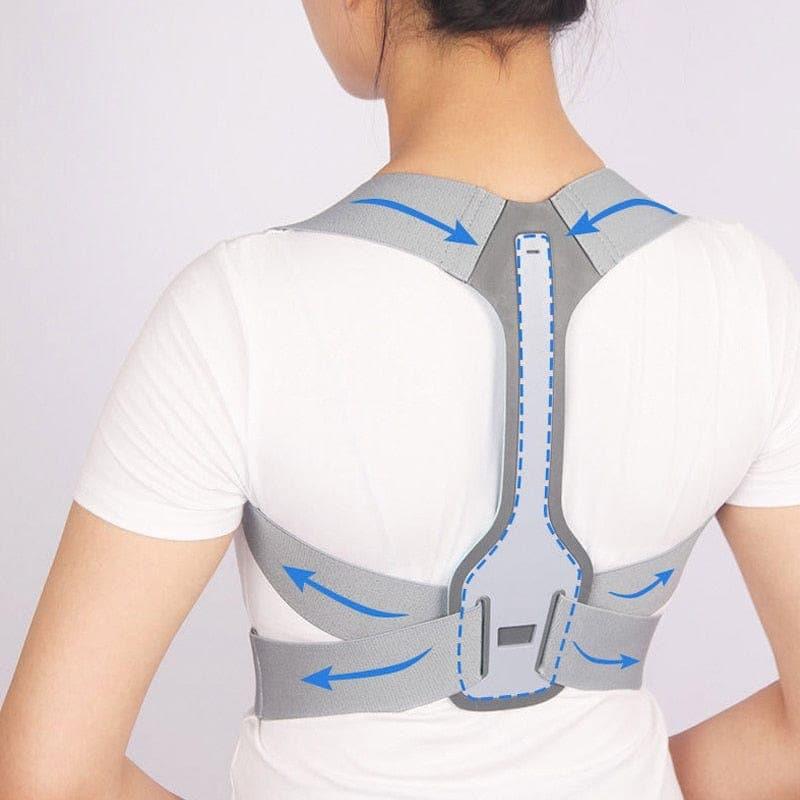 Wholesale UK Adjustable Back Shoulder Posture Corrector Belt Clavicle Spine Support Brace Bulk - Ammpoure Wellbeing