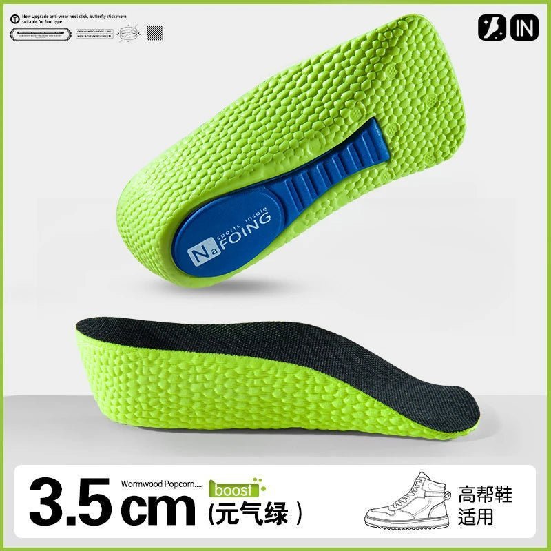 Wholesale UK Memory Foam Height Increase Insoles for Men Women Shoes Flat Feet Arch Support Orthopedic Insoles Sneakers Heel Lift Shoe Pads Bulk - Ammpoure Wellbeing