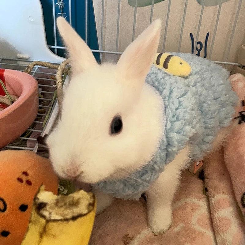 Winter Warm Bunny Rabbit Sweater for Little Animals Chinchillas ferret Guinea Pig Costume Newborn Pet Clothing mascotas Clothes - Ammpoure Wellbeing