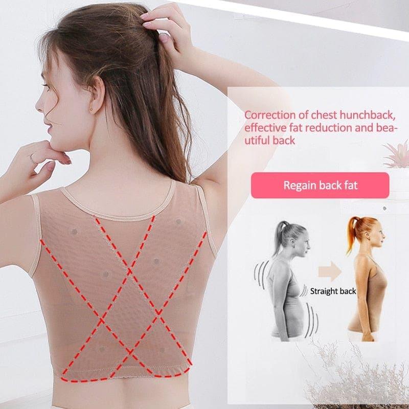 Women Body Shaper Correct Posture Bra Shoulder Straightener Correction Chest Brace Support Vest Corsets Belt Back Underwear - Ammpoure Wellbeing
